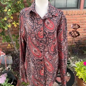 “Orvieto” Vintage Size Large  Blouse